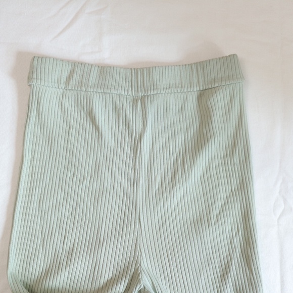 STORQ Maternity Pant / City Wide Leg Pant / Light Green - Picture 8 of 10